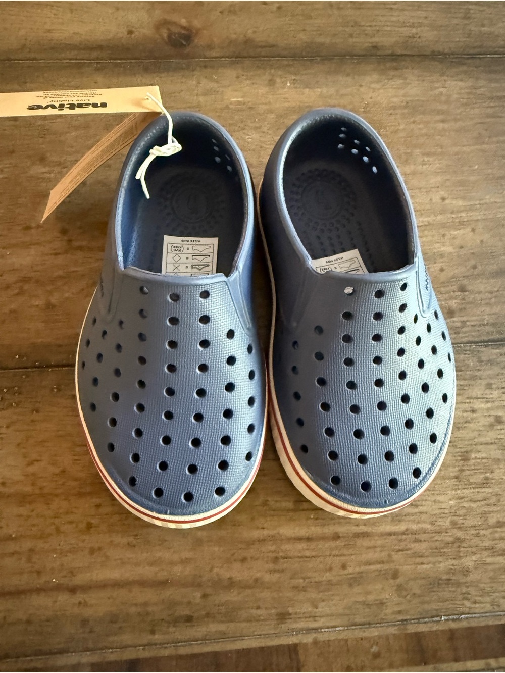 Native Miles Slip-On Kids Shoes in Navy
